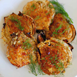 Roasted(baked) Fennel With Parmesan Cheese