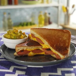 Hot Dog Grilled Cheese Sandwich