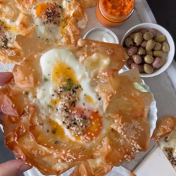 Cheese Khachapuri Made From Phyllo Dough