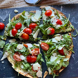 Air Fryer Tortilla Pizza Salad