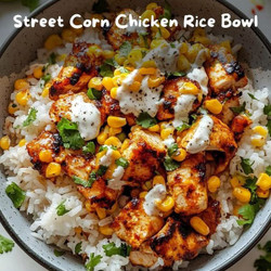Street Corn Chicken Rice Bowl