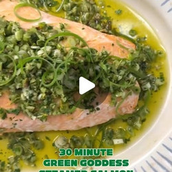 30 Minute Green Goddess Steamed Salmon