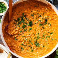 Vegan Beef &amp; Rice Skillet