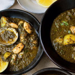 Bkeila, Potato, And Butter Bean Stew