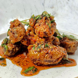 Triple Crisp Chicken Wings With Sichuan Glaze
