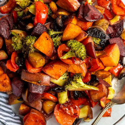 Honey And Balsamic Roasted Vegetables