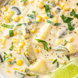 Creamy Poblano Corn Soup