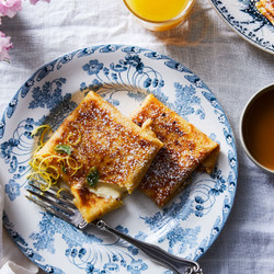 Lemony Cheese Blintzes