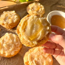 Honey Buttercream Cornbread Cookies