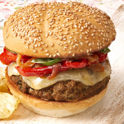 Sausage-and-peppers Burgers