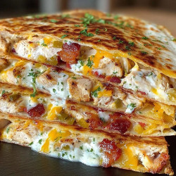 Chicken Bacon Ranch Quesadillas