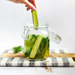 Crisp Marinated Cucumbers