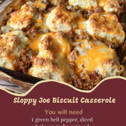 Sloppy Joe Biscuit Casserole