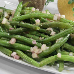 Hot Honey Shallot Green Beans