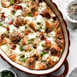 Everything Bagel Breakfast Casserole