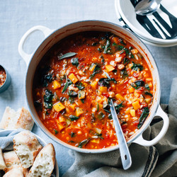 Butternut Minestrone With Sage, Chickpeas &amp; Chard