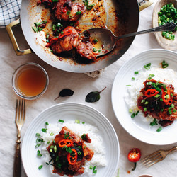 Three-cup Thai Chicken