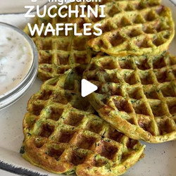 2- Ingredient Zucchini Waffles