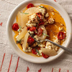 Marinated Feta With Spice-roasted Tomatoes And Grapefruit Recipe