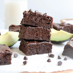Avocado Brownies (flourless &amp; Fudgy!)