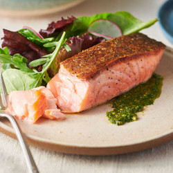 Crispy Pan-seared Salmon Fillets