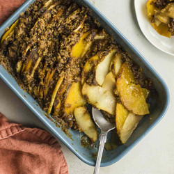 Butternut Squash And Apple Casserole With Crumb Topping Recipe