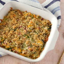 Broccoli, Rice, And Ham Casserole