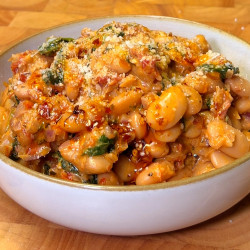 Creamy Tuscan Bean And Sun-dried Tomato Skillet