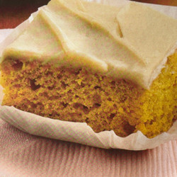 Orange-Spice Pumpkin Bars with Browned Butter Frosting