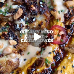 Creamy Miso Carrot + Cauliflower