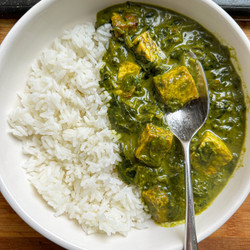 Creamy Curried Spinach And Tofu