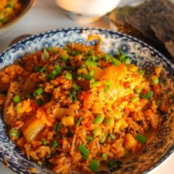 Kimchi Fried Rice (vegan)
