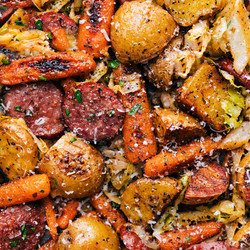 Cabbage, Potatoes, And Sausage