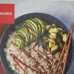 Yuzu Tuna, Avocado &amp; Soy Cucumber Sushi Bowl