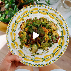 Crispy Artichokes On Minty Yogurt