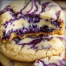 Blueberry Cheesecake Swirl Cookies