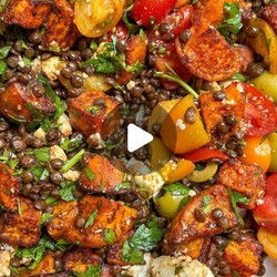 Warm Sweet Potato &amp; Lentil Salad