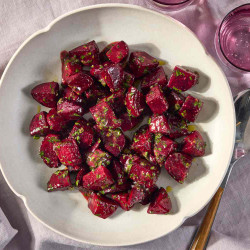 Roasted Beets With Mustard Vinaigrette