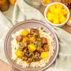 Slow Cooker Pineapple Teriyaki Steak Bites