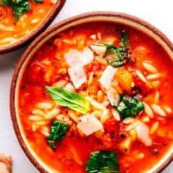 Italian Orzo Spinach Soup