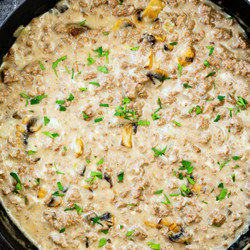 Ground Beef And Mushroom Skillet Recipe