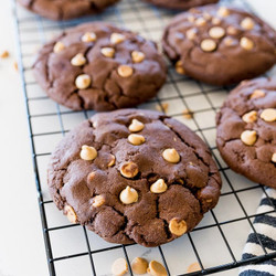 Chocolate Reese’s Chip Cookies