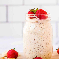 Peanut Butter Banana Overnight Oats