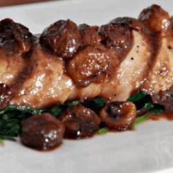 Roasted Grape Demi-glace Pork Tenderloin