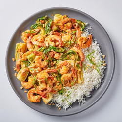 Spicy Peanut-sesame Stir-fried Shrimp