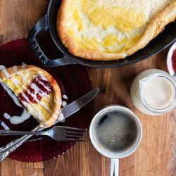German Pancake With Buttermilk Sauce