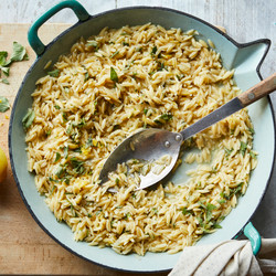 Orzo Risotto With Lemon And Fresh Oregano