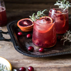 Spiced Cranberry Rosé Spritzers