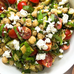 The Salad Whisperer's Grilled Zucchini, Tomato, And Chickpea Salad