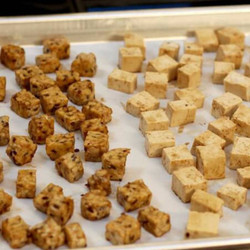 Lightly Seasoned Tempeh &amp; Tofu Cubes For Salads, Stir-fries &amp; More!